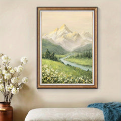Needlework DIY Cross Stitch Kit Spring Landscape 11CT Printed Canvas
