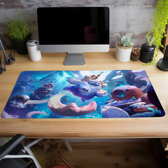 Game Animation Mousepad Gaming Desk Mat Keyboard Pad Large