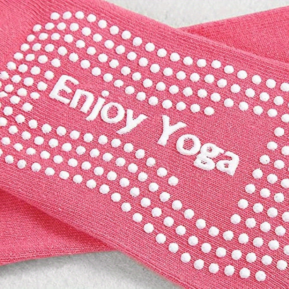 Women's Colorful Full Toe Grip Socks Non Slip Non Skid Gel Bottom