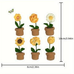DIY Crochet Material Package Weaving Potted Plants Hanging Ornaments
