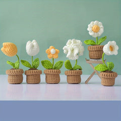 DIY Crochet Material Package Weaving Potted Plants Hanging Ornaments