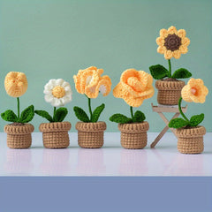 DIY Crochet Material Package Weaving Potted Plants Hanging Ornaments