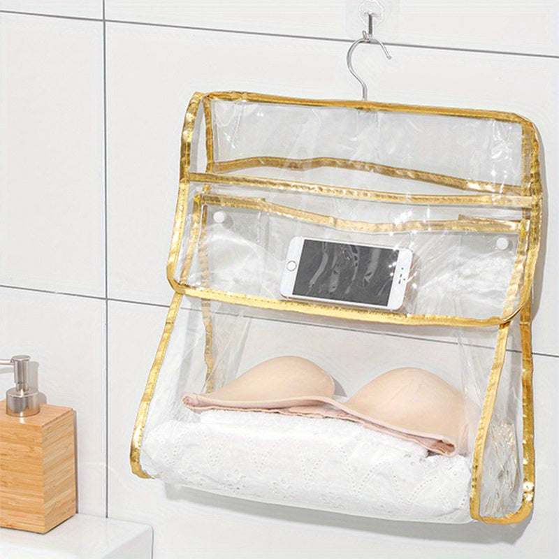 Plastic Hanging Clothes Bag Laundry Storage Waterproof Container