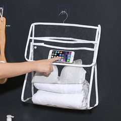 Plastic Hanging Clothes Bag Laundry Storage Waterproof Container
