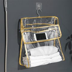 Plastic Hanging Clothes Bag Laundry Storage Waterproof Container