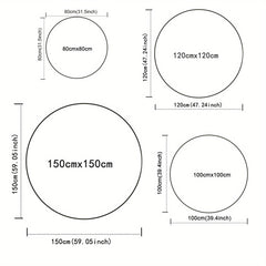 Owl Round Rug Area Rug for Living Room Bedroom