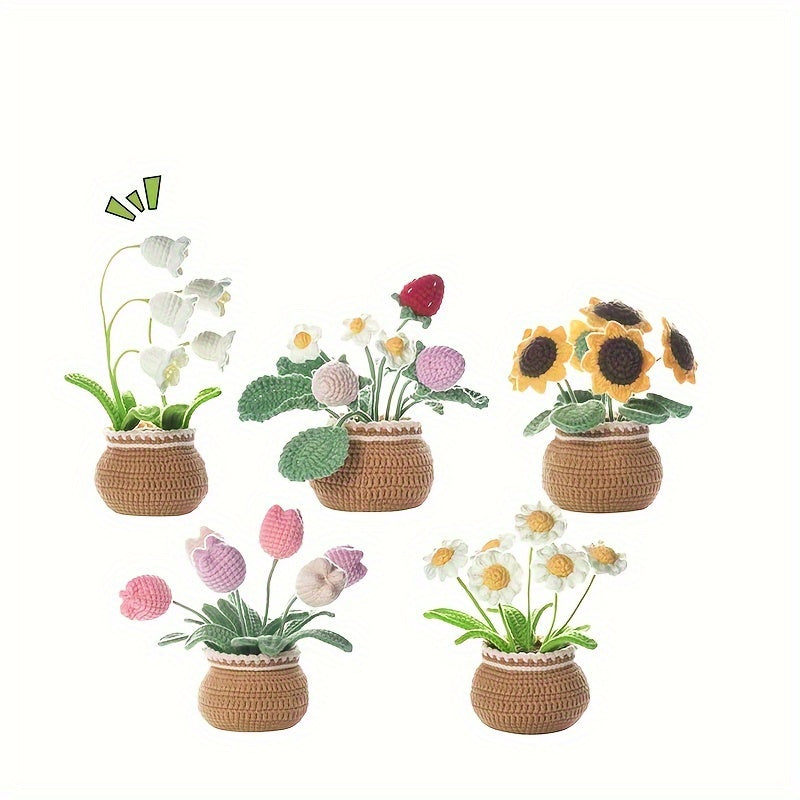Arrival DIY Crochet Material Pack Wool Thread Flower Ornament Accessories