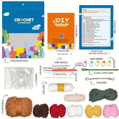 Arrival DIY Crochet Material Pack Wool Thread Flower Ornament Accessories