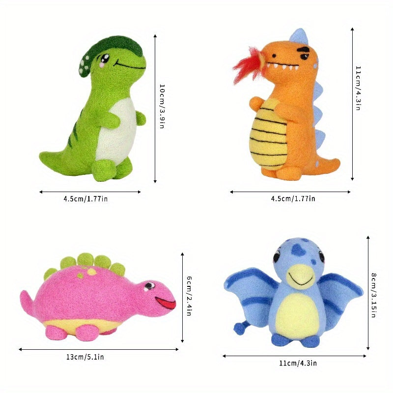Wool Needle Felting Kit Dinosaur DIY Craft Starter Set
