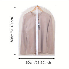 Transparent Hanging Clothes Storage Bags Suit Dust Cover Portable Garment Bags