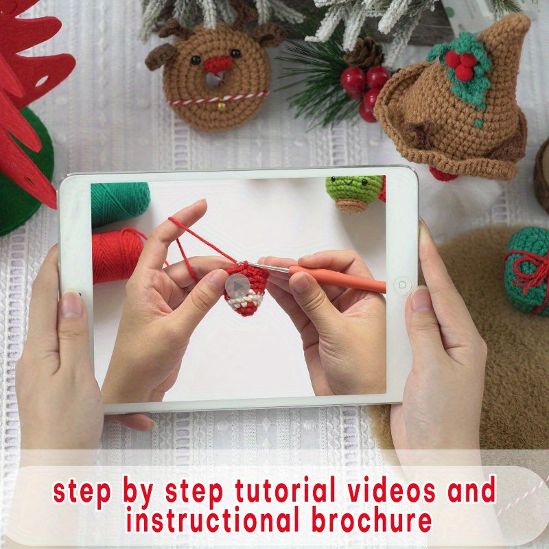 Christmas Snowman Crochet Kit for Beginners