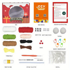 Christmas Crochet Material Package Snowman DIY Ornaments