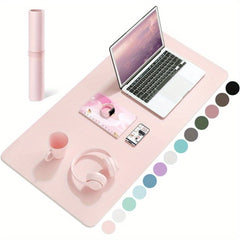 Pink Waterproof PVC Desk Mat Mouse Pad