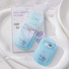 Cartoon Mini Portable Index Notes Sticky Set