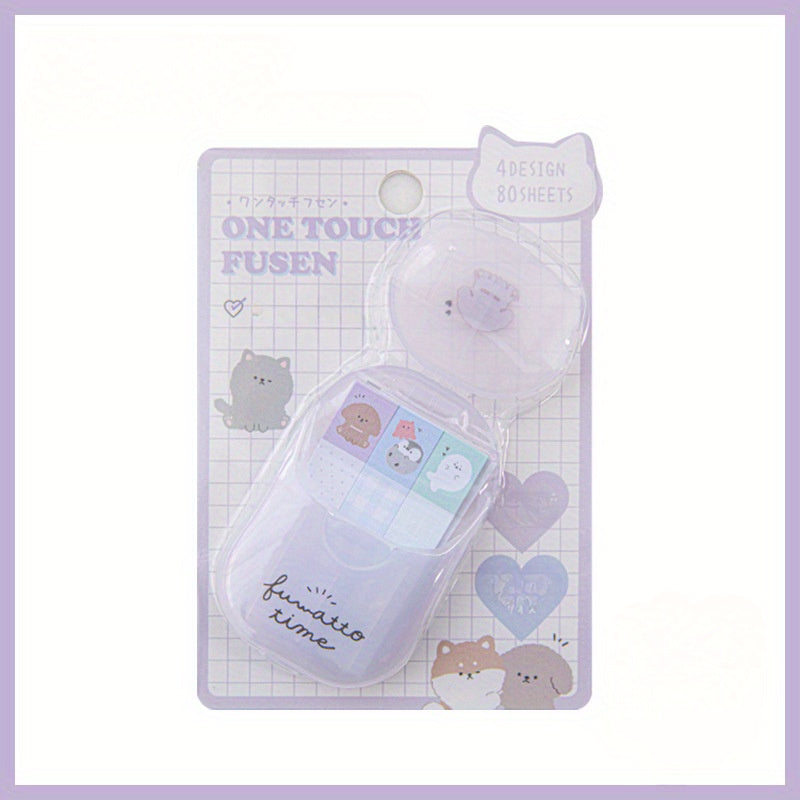 Cartoon Mini Portable Index Notes Sticky Set