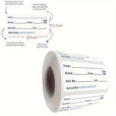 500pcs Kitchen Sticker Refrigerator Freezer Food Storage Label Roll