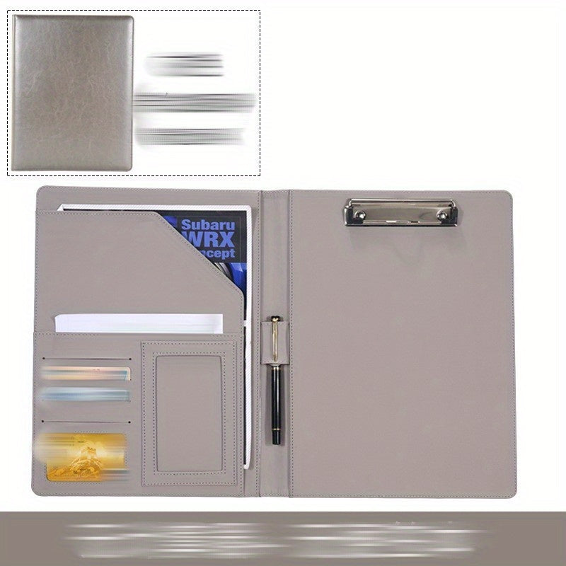 A4 Conference Folder Soft Faux Leather Portfolio Organiser
