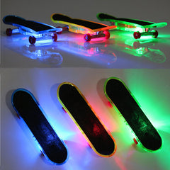 LED Light Mini Alloy Fingerboard Professional Finger SkateBoard
