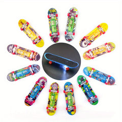 LED Light Mini Alloy Fingerboard Professional Finger SkateBoard