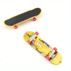 LED Light Mini Alloy Fingerboard Professional Finger SkateBoard