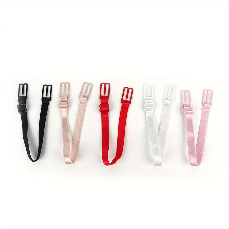 5pcs Invisible Bra Shoulder Straps Adjustable Elastic Underwear Straps