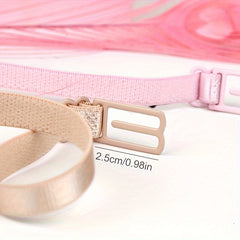 5pcs Invisible Bra Shoulder Straps Adjustable Elastic Underwear Straps