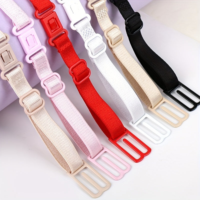 5pcs Invisible Bra Shoulder Straps Adjustable Elastic Underwear Straps
