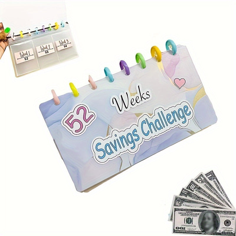 52 Weeks Savings Challenge Binder Cash Envelopes Budgeting Planner