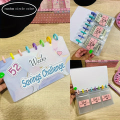 52 Weeks Savings Challenge Binder Cash Envelopes Budgeting Planner
