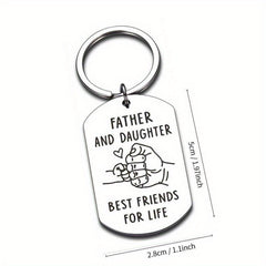 Father's Gift From Daughter To Dad - Stainless Steel Key Chain