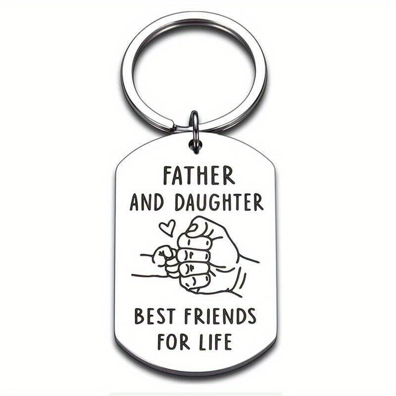 Father's Gift From Daughter To Dad - Stainless Steel Key Chain
