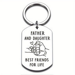 Father's Gift From Daughter To Dad - Stainless Steel Key Chain