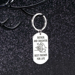 Father's Gift From Daughter To Dad - Stainless Steel Key Chain