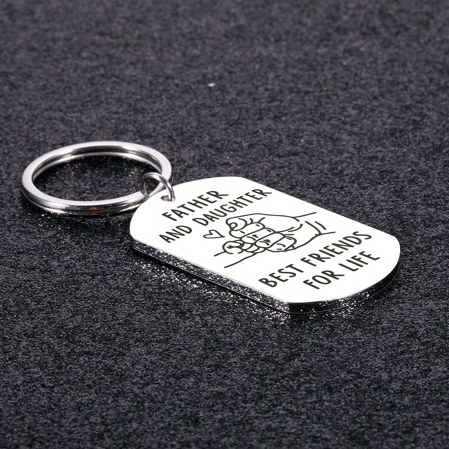 Father's Gift From Daughter To Dad - Stainless Steel Key Chain