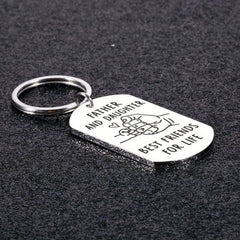 Father's Gift From Daughter To Dad - Stainless Steel Key Chain