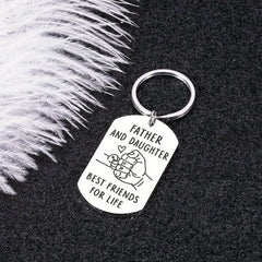 Father's Gift From Daughter To Dad - Stainless Steel Key Chain