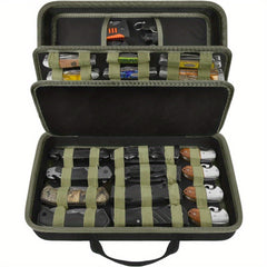 Restaurant Display Case 56 Pocket Folding Knives Storage Green