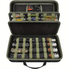 Restaurant Display Case 56 Pocket Folding Knives Storage Green