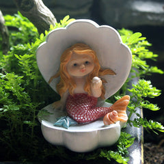 Mermaid Resin Ornaments Birthday Home Decoration Fish Tank Baking Cakes