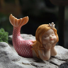 Mermaid Resin Ornaments Birthday Home Decoration Fish Tank Baking Cakes