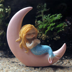 Mermaid Resin Ornaments Birthday Home Decoration Fish Tank Baking Cakes