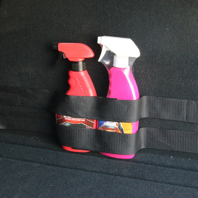 2pcs Car Trunk Fixed Straps for Fire Extinguishers Hook & Loop Universal Fixing