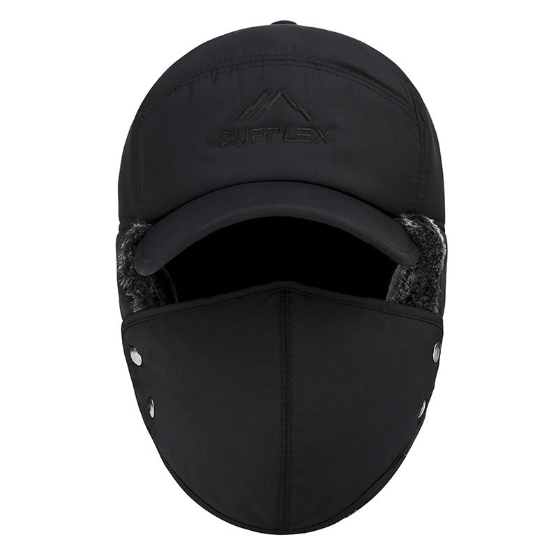Winter Velvet Trapper Hat Men Women Outdoor Cycling Ski Windproof Warm Ear Flaps