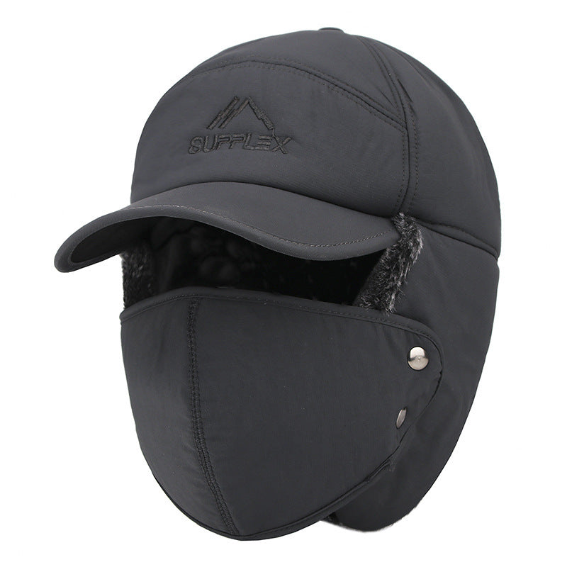 Winter Velvet Trapper Hat Men Women Outdoor Cycling Ski Windproof Warm Ear Flaps