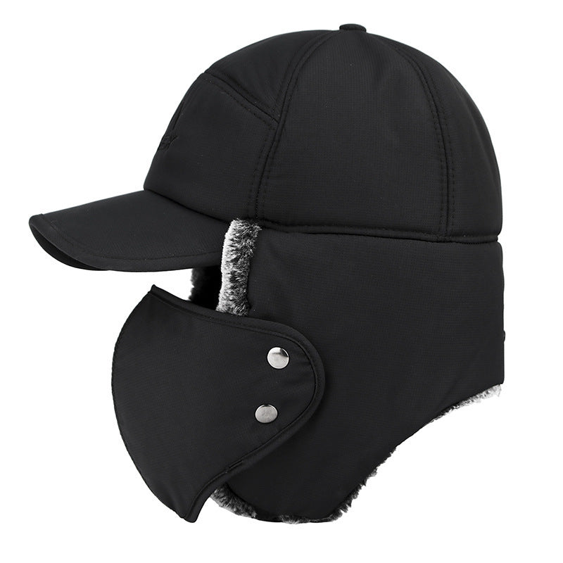 Winter Velvet Trapper Hat Men Women Outdoor Cycling Ski Windproof Warm Ear Flaps