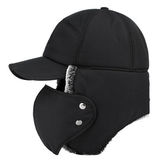 Winter Velvet Trapper Hat Men Women Outdoor Cycling Ski Windproof Warm Ear Flaps