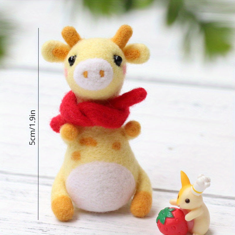 Needle Felting Kit For Beginner Art Craft DIY Material Package Pendant Gift