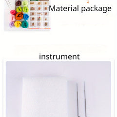 Needle Felting Kit For Beginner Art Craft DIY Material Package Pendant Gift