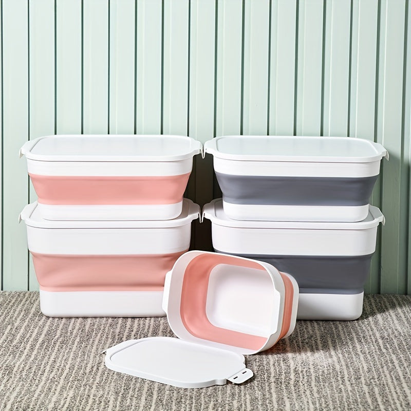 Folding Plastic Storage Box Car Trunk Organizer with Cover
