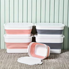 Folding Plastic Storage Box Car Trunk Organizer with Cover